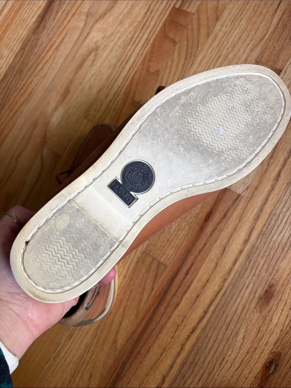 Polo Ralph Lauren leather boat